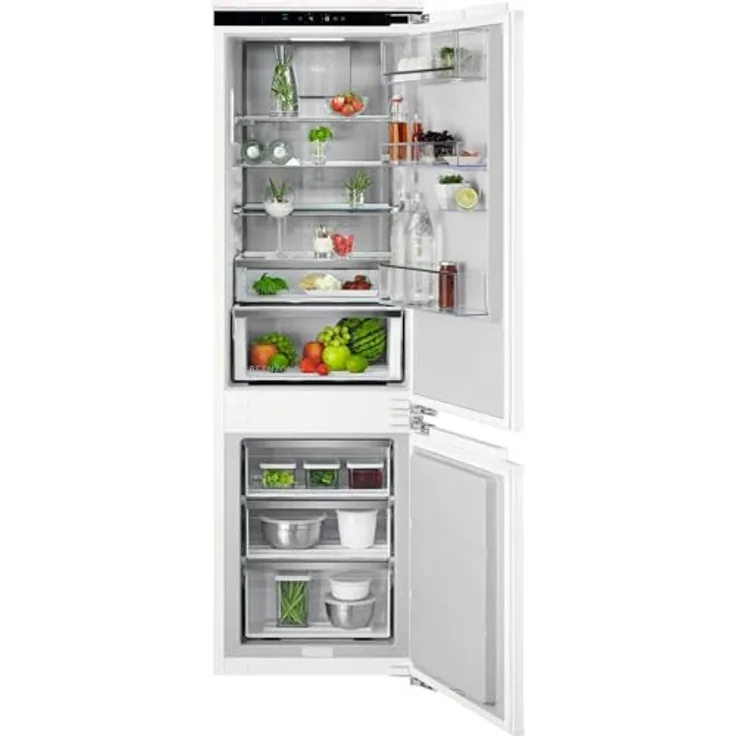 AEG TSC8M181BC Einbau-Kühl-Gefrierkombination / Serie 8000 mit Cooling 360° / 1780 mm / Gefrierteil unten / 245 L / NoFrost / Festtür / B
