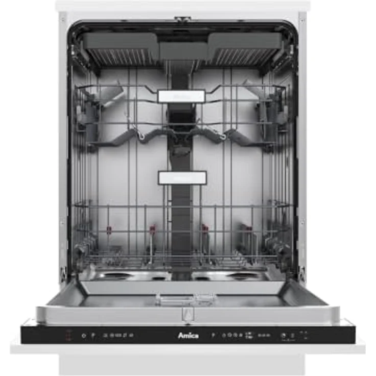 Amica EGSPV 594 300, vollintegrierter Geschirrspüler 60 cm mit 14 Maßgedecken, Energieeffizienzklasse A, Besteckschublade und Startzeitvorwahl – Bild 2