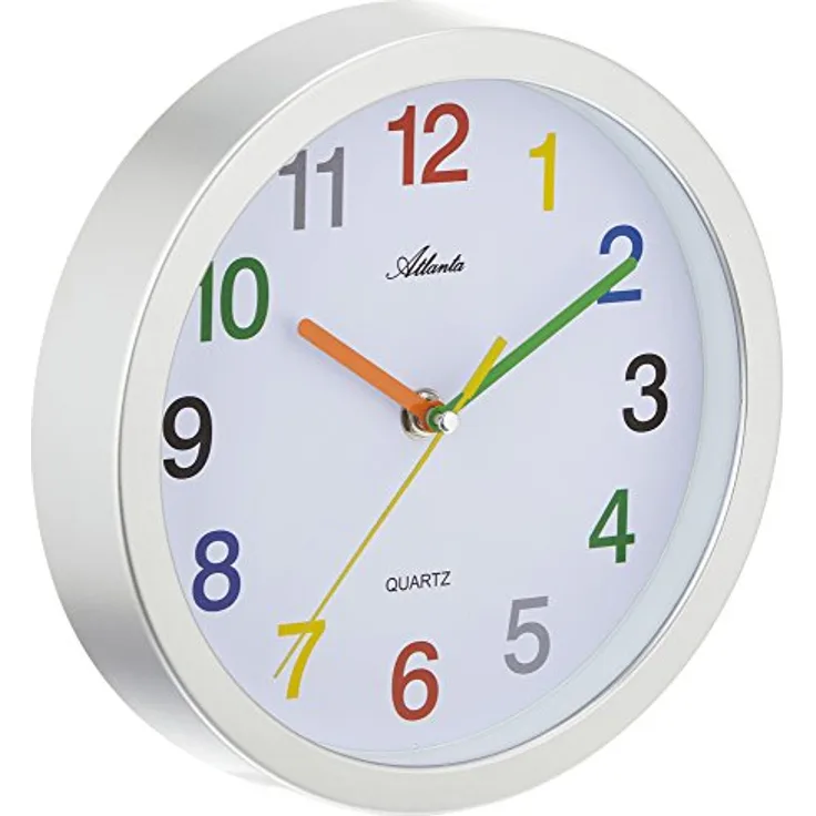 Atlanta Wanduhren Analog weiß 4352