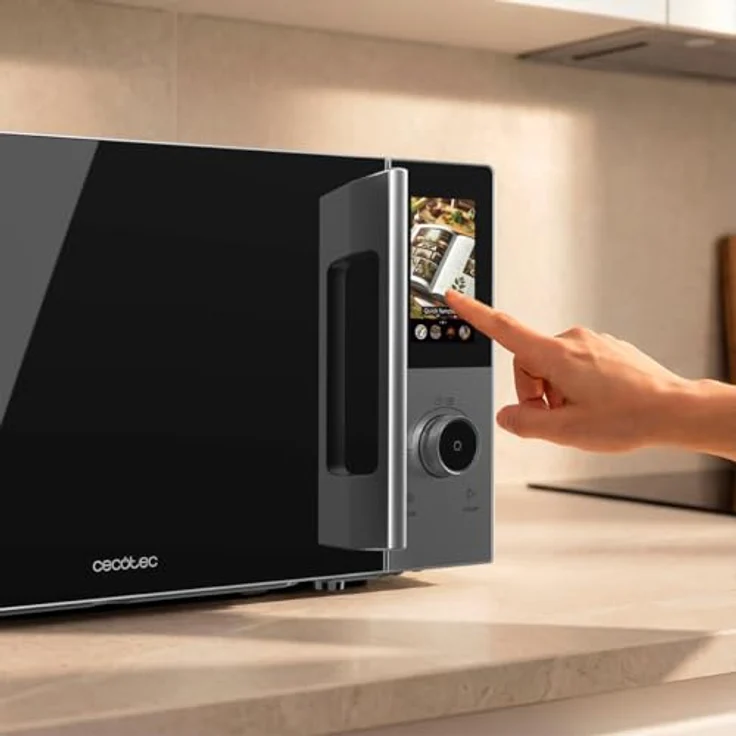 Cecotec Mikrowelle Convection 2800 Touch, 28L, 900 W, Grillfunktion und Heißluft, 8 Programme, 60-Minuten-Timer, Kindersicherung – Bild 3