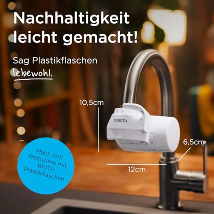 BRITA ON TAP V CU CE Wasserfiltersystem direkt am Wasserhahn angeschlossen, 4-stufige Filtration, White – Bild 7