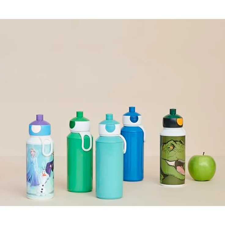 Mepal CAMPUS Pop-Up-Trinkflasche, 400 ml, dunkelgrün, auslaufsicher, spülmaschinengeeignet – Bild 6