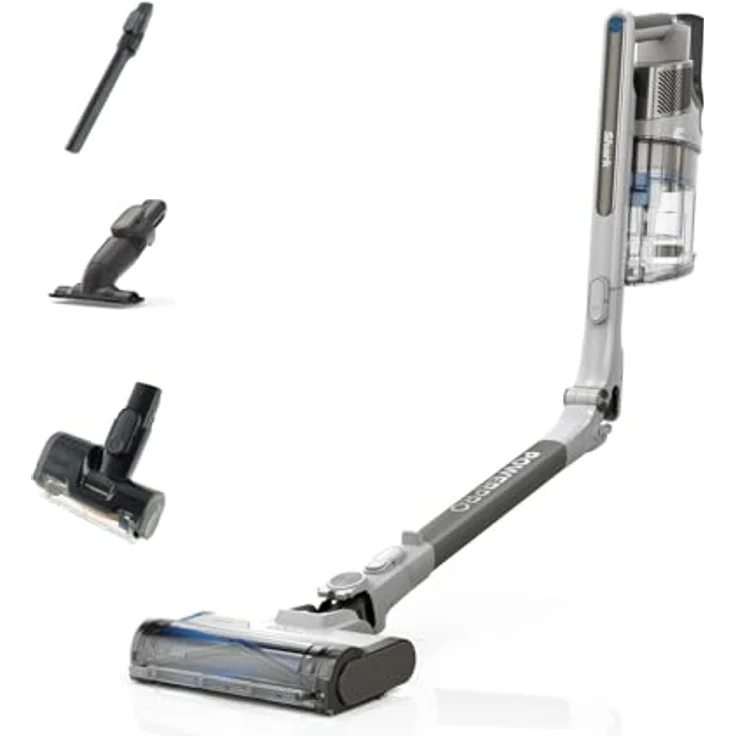 Shark PowerPro Akku-Staubsauger IZ380EUT, FloorDetect-Technologie, Anti-Hair-Wrap, Anti-Allergen, 50 Min. Laufzeit, Java Metallic, flexibles Handgerät mit XL-Staubbehälter – Bild 1