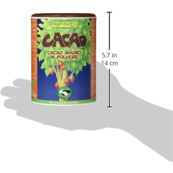 Rapunzel Kakaopulver stark entölt, 250 g Bio – Bild 4