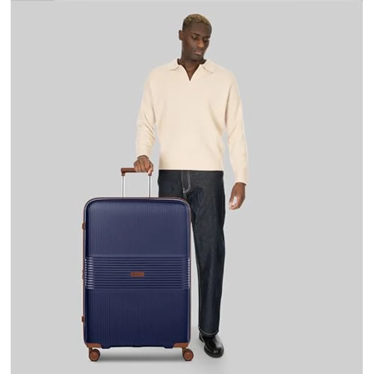 Farmhood Edition großer Hartschalen Check-in Koffer, XL Trolley 50 x 32 x 76 cm, erweiterbar von 114 auf 120 Liter, ultra-leicht 4,5 kg, mit TSA-Schloss und Doppelrollen – Bild 4