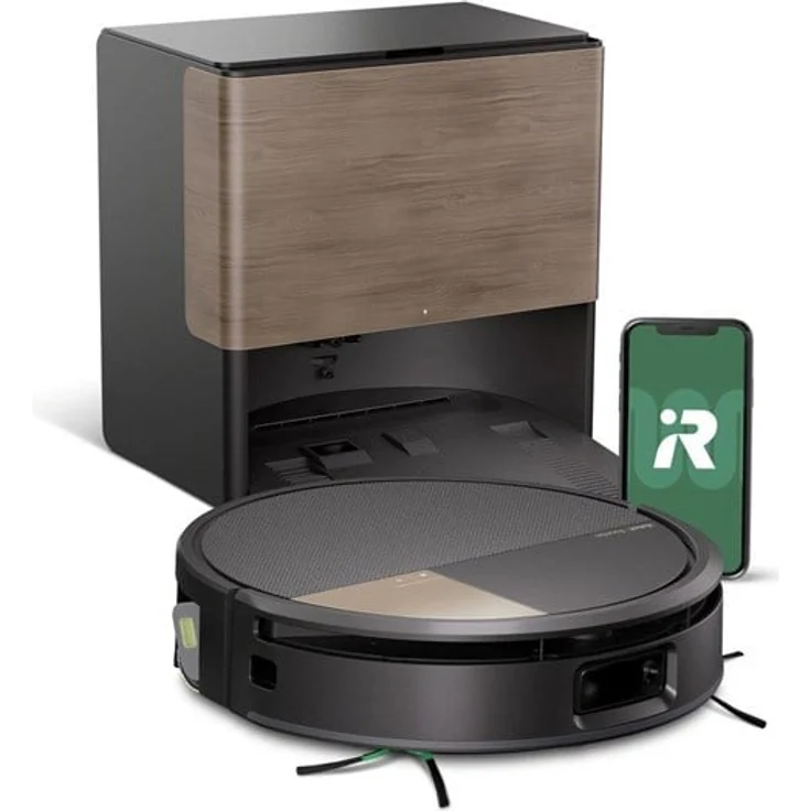 iRobot Roboter Staubsauger Combo 775, 30.000 Pa Saugleistung, beheiztes Spot-Mopping, AutoWash Dock, Schwarz