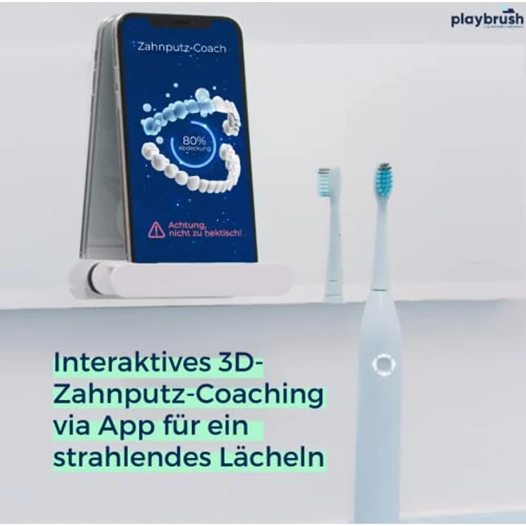 Playbrush Smart One coral, Schalltechnologie, 3 Reinigungsprogramme – Bild 4