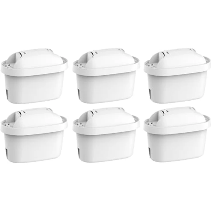 Comedes Filter-Kartusche einsetzbar statt Brita Maxtra Pro & Maxtra+, kompatibel mit Brita Wasserfilter-Kannen & Brita Flow, TÜV SÜD zertifiziert, BPA frei (6 Stück) – Bild 1