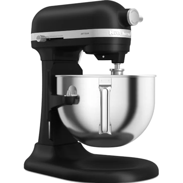 KitchenAid Küchenmaschine 5KSM60SPXE, Silber, 2 silberbeschichtete Rührwekzeuge, Planetenrührwerk, Robustes Gehäuse – Bild 4