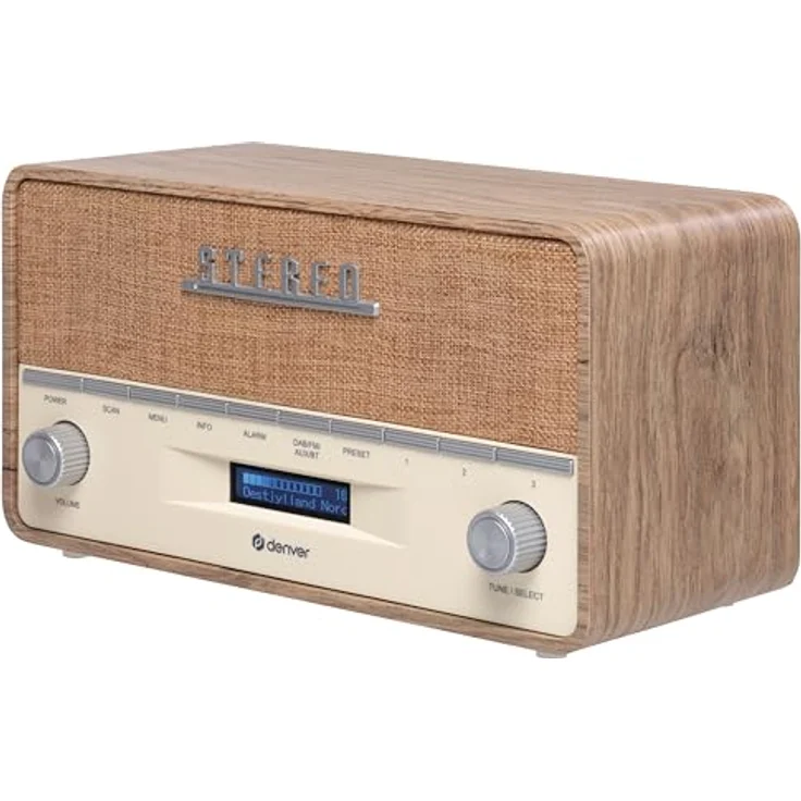 Denver Retro Bluetooth Radio DAB-36 W, Sport, Mehrfarbig (Mehrfarbig), Einheitsgröße – Bild 4