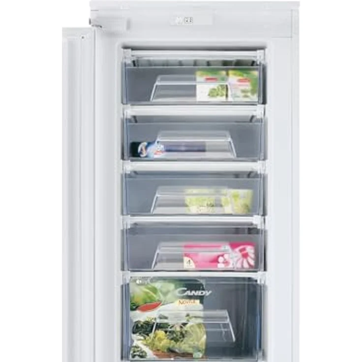 Candy CFFO 3550 E/N Einbaugefrierschrank, 200 l Nutzinhalt, manuelles Abtauen, Tür-Offen-Alarm – Bild 2