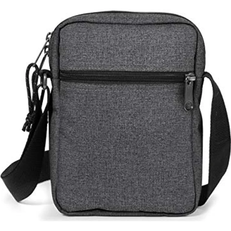 EASTPAK THE ONE Umhängetasche, 2.5 L - Black Denim (Grau) - Nylon/Polyester, verstellbarer Schultergurt, diverse Reißverschlusstaschen – Bild 4
