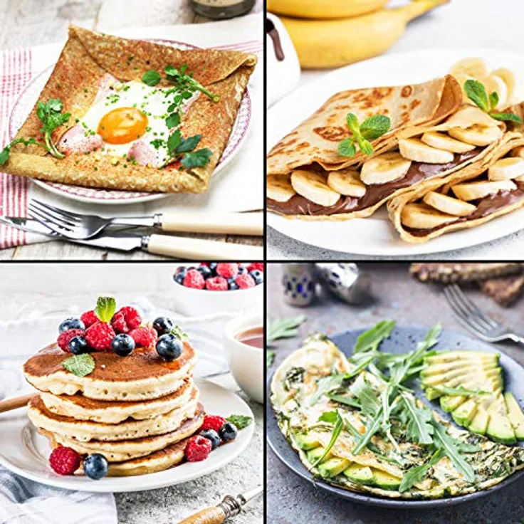Duronic PM152 Crêpes Maker | XXL Crêpesmaker 37 cm Antihaftplatte | 1500 Watt | inkl. Zubehör | Antihaftbeschichtung | Crepesgerät für Pfannkuchen, Pan Cakes, Galettes, Tortillas, Burrito – Bild 4