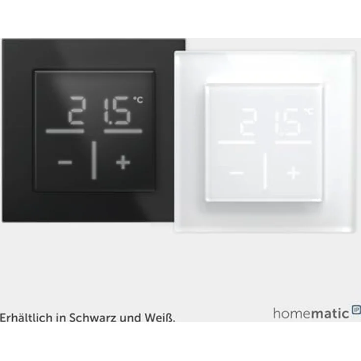 HomeMatic Homematic IP Glas-Wandthermostat HmIP-WGT-A, elegantes Echtglas-Design, steuerbar via App und Sprachassistenz, Schwarz – Bild 6