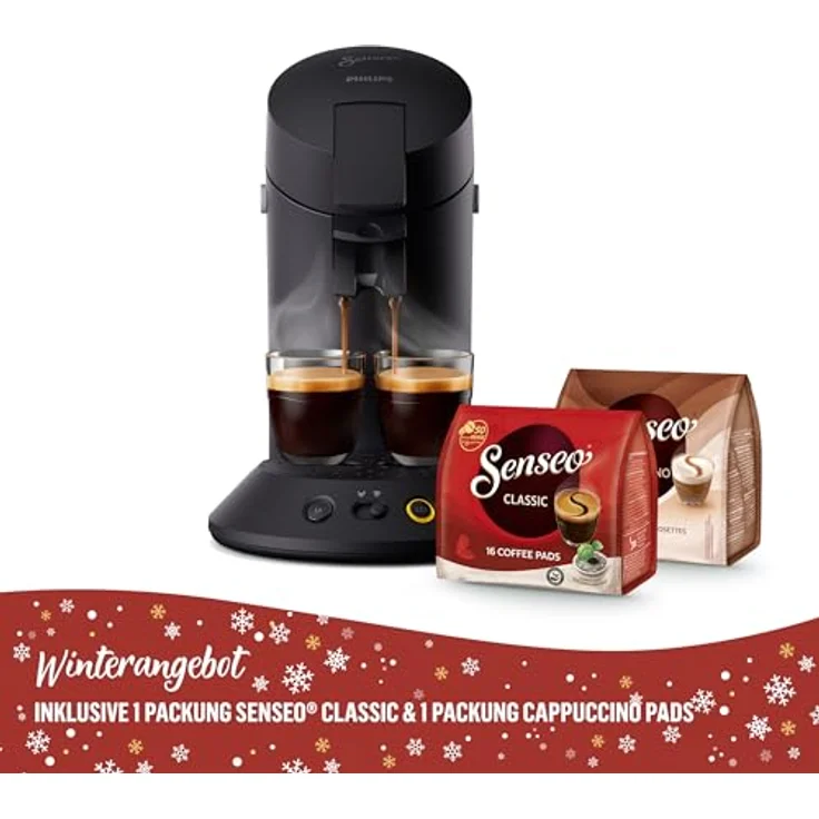 Philips Senseo Kaffeepadmaschine Original Plus CSA210/69, mit zwei Kaffee-Einstellungen, nachhaltiges Design aus 28% recyceltem Plastik, inkl. Gratis-Zugabe (Wert 5 € UVP) – Bild 3