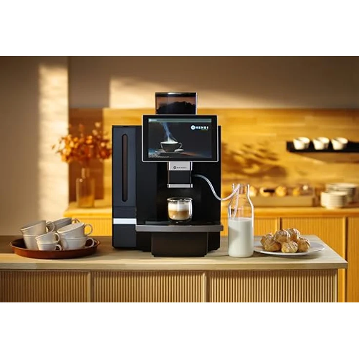 Hendi Kaffeevollautomat, 3000W, 10"-Touchscreen, 19-bar-Pumpe, 1-kg-Bohnenbehälter, Schwarz – Bild 13