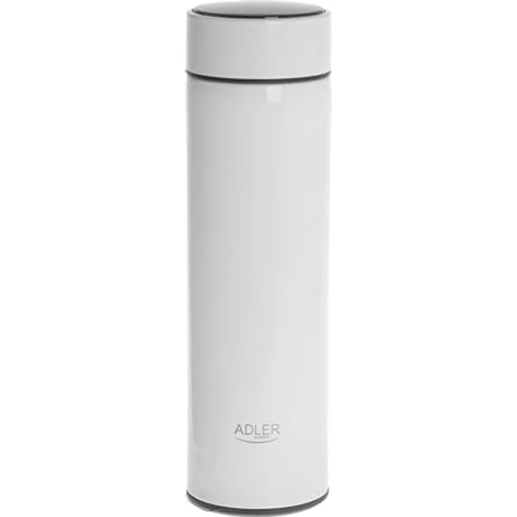 ADLER EUROPE AD4506W Thermobecher, Edelstahl Kaffee- und Teeflasche mit 473ml, heiß bis 8 Stunden, kalt bis 12 Stunden, Temperaturanzeige, Kaffeeseparator – Bild 3