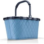 reisenthel carrybag frame rhombus blue – Stabiler Einkaufskorb mit viel Stauraum und praktischer Innentasche – Elegantes und wasserabweisendes Design