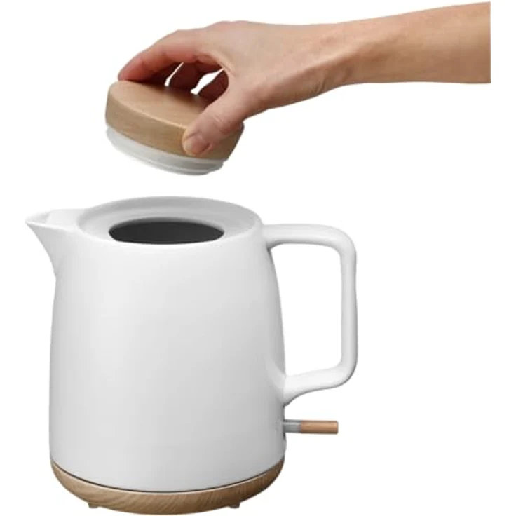 Concept RK0085 Keramik-Wasserkocher Elegant, 1 l, Strix-Steckverbinder, weiß – Bild 5