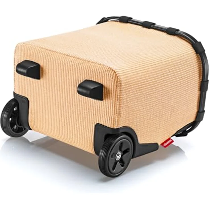 reisenthel carrycruiser Frame Raffia Black, Tragbarer Einkaufstrolley mit 40 l Volumen, Stabiler Aluminiumrahmen, Schultergurt und herausnehmbarer Netz-Innentasche, wasserabweisend – Bild 4