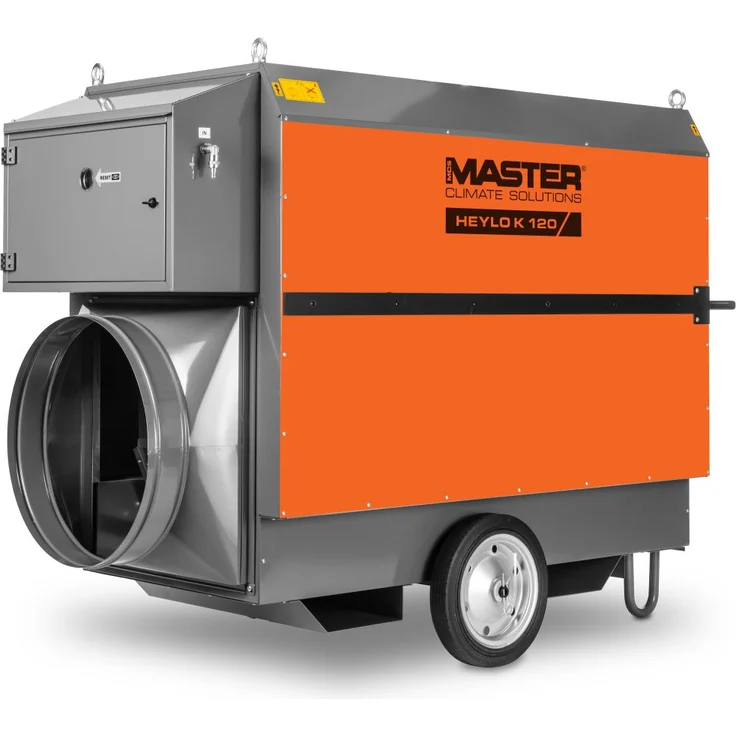 Master Heylo K 120, Indirekter Ölheizer mit 125 kW Heizleistung für Baubeheizung und Eventbeheizung