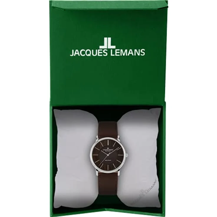 Jacques Lemans Damenuhr Power Solar 1 2106A veganes Leder braun, Analoguhr, braun – Bild 3