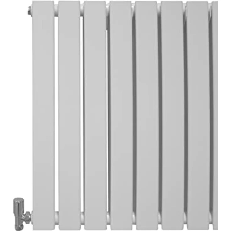 Monster Shop Paneelheizkörper Flachheizkörper Design Heizkörper Heizung 60cm x 91cm Glänzendes Weiß Horizontal Heizgerät Doppellagig Wandheizkörper Küche Wohnzimmer Badezimmer mit Gratis Reinigungsbürste und Befestigungsset – Bild 3