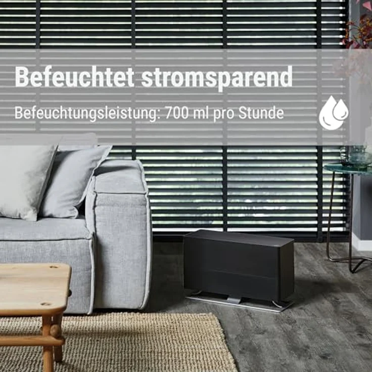 Stadler Form Luftbefeuchter Oskar big, energiesparender Raumbefeuchter für Räume bis 100 m², Verdunster mit Abschalt-Automatik, dimmbare LEDs, sehr leise, weiss – Bild 3