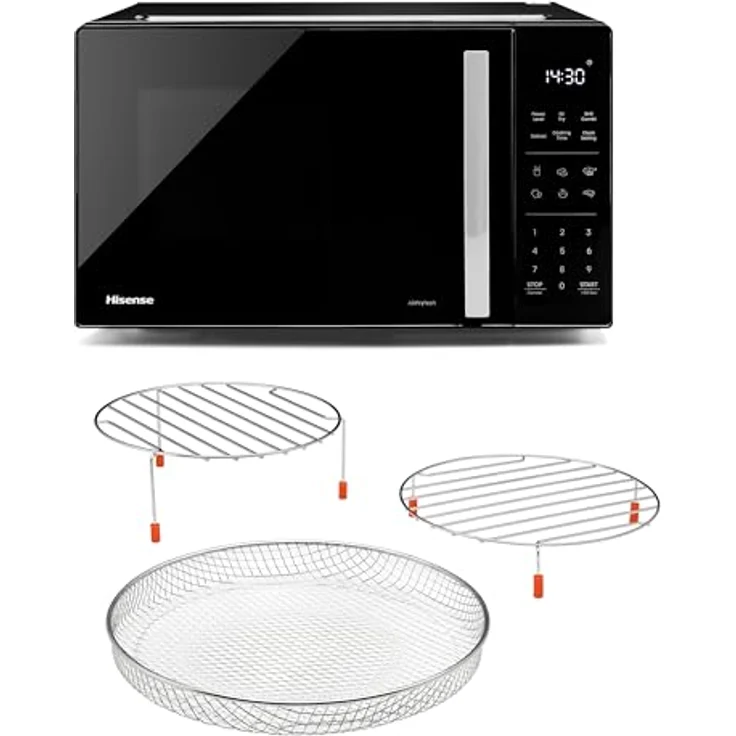 Hisense H23MOBS5HC, Mikrowelle mit Grill und Heißluft, 23 l, 900 W, Schwarz, Touch-Bedienung, 6 Automatikprogramme – Bild 14