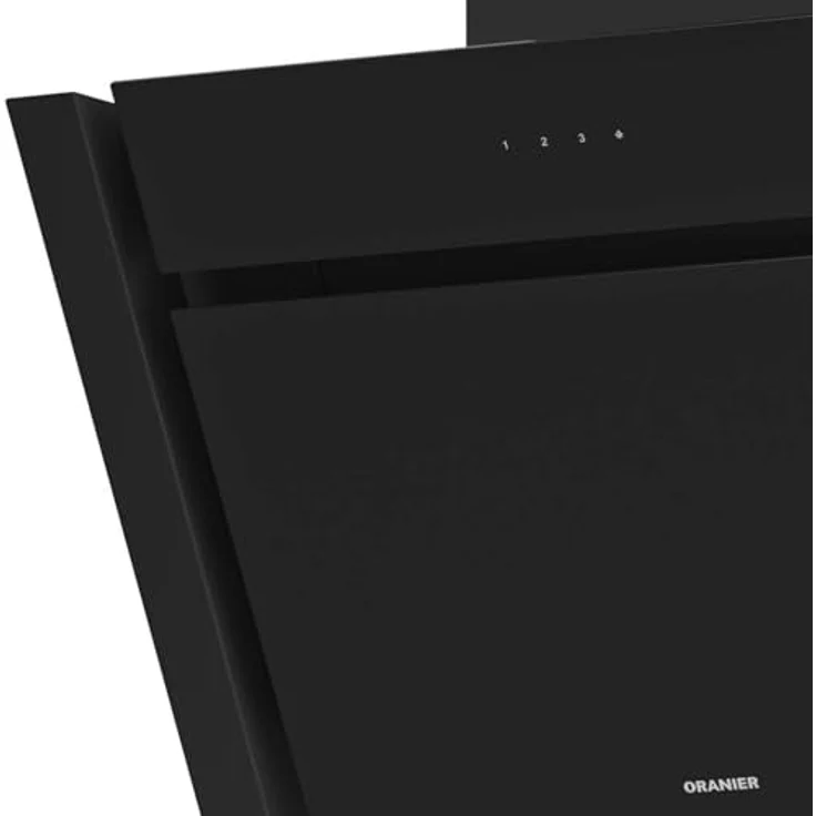 Oranier MEBA60S2, Kopffrei-Wandhaube 60 cm, schwarze Abluft Dunstabzugshaube mit 3 Leistungsstufen, Touch-Control und LED-Anzeige in weiß – Bild 5