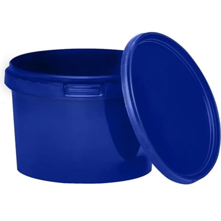 BenBow Eimer mit Deckel 0,5l blau 10x 0,5 Liter - lebensmittelecht, stabil, luftdicht, auslaufsicher, geruchsneutral - Aufbewahrungsbehälter aus Kunststoff – Bild 1