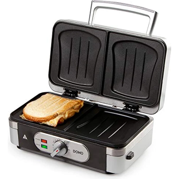 Domo DO9136C 3in1 Sandwichmaker mit Grillfunktion, 1000 Watt – Bild 3