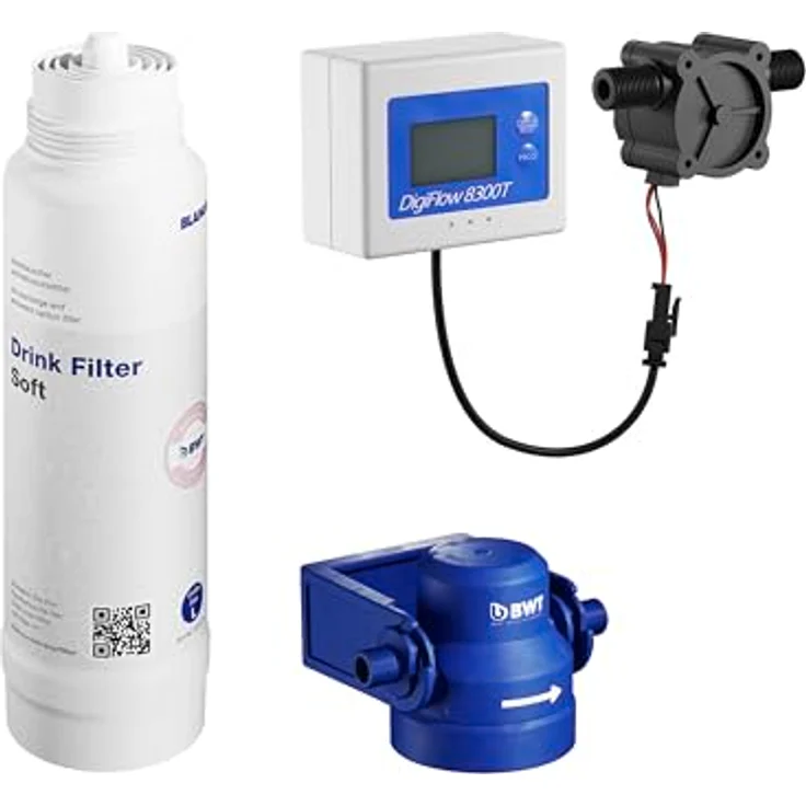 BLANCO Drink Filter Set Soft L, Wasserfiltersystem in Weiß zur Reduzierung von Kalk und Verbesserung des Geschmacks – Bild 1