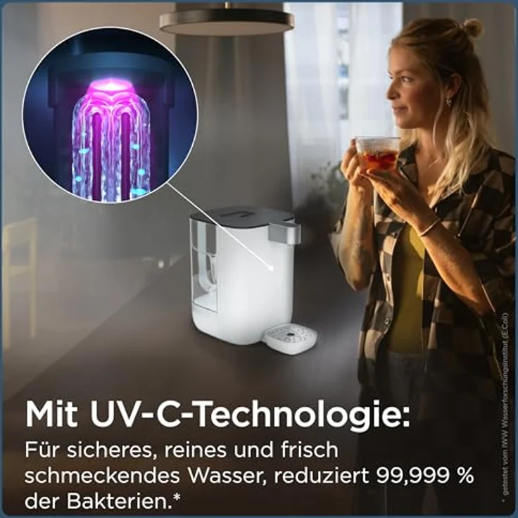 BRITA Heißwasserspender Cube, 4 l, 2150 W, einstellbares Tassenvolumen & Temperatur, MAXTRA PRO Filter, selbstreinigend, UV-C-Technologie – Bild 5