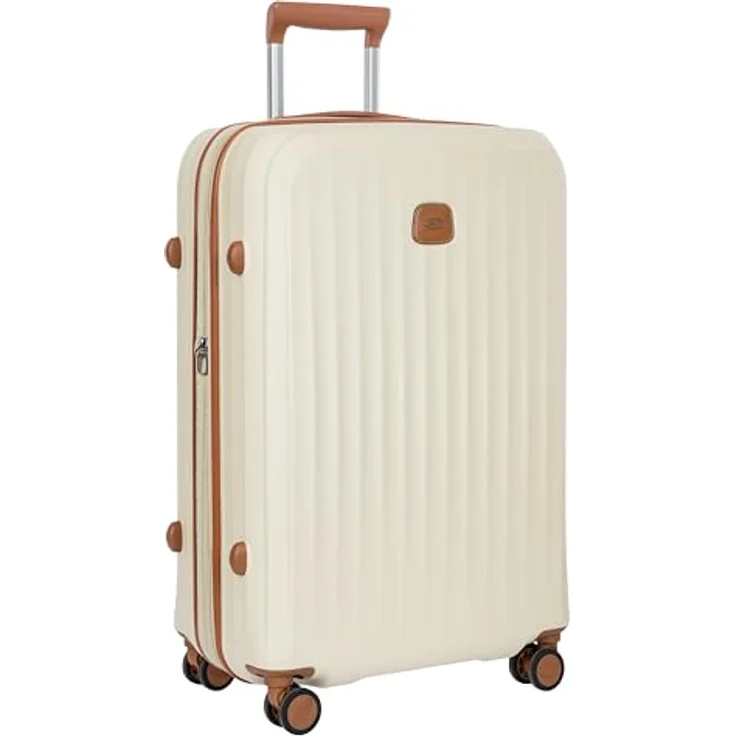 Bric's Taormina Trolley 69 cm Exp. in Cream Beige, erweiterbar von 77 auf 84 Liter, mit robustem Polycarbonat, vier Rollen und TSA-Zahlenschloss – Bild 2