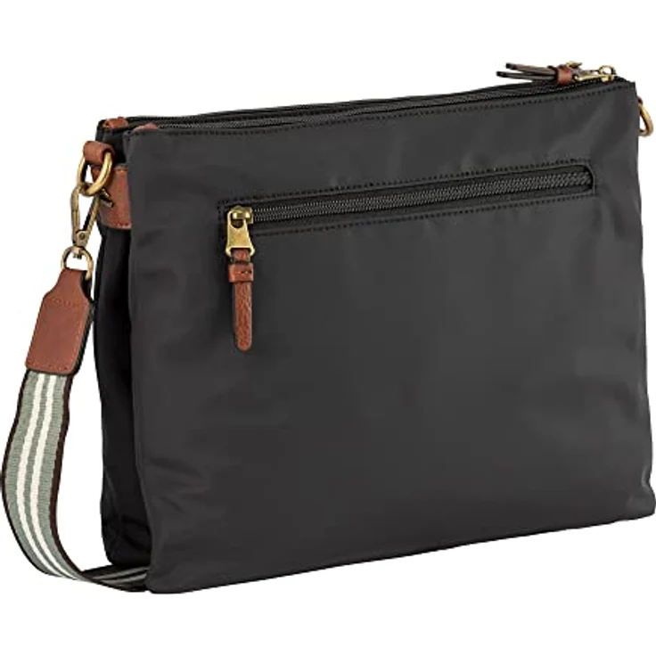 Camel Active Bari Umhängetasche, 33 cm, Schwarz, sportliche Handtasche mit mehreren Reißverschlusstaschen und modischem Umhängeriemen – Bild 2