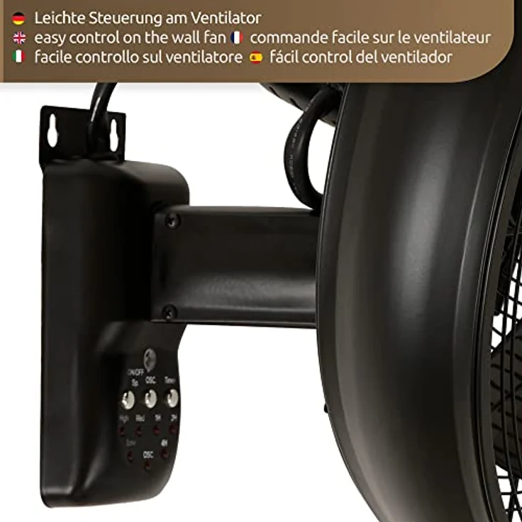 Beacon Wandventilator Breeze Wall mit Fernbedienung Schwarz – Bild 5
