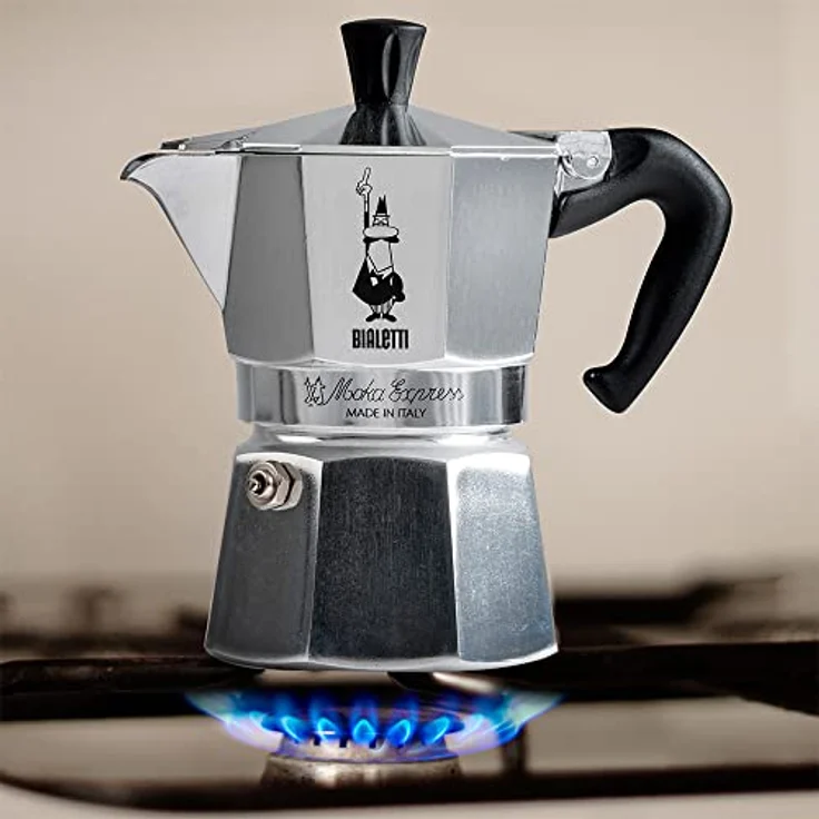 Bialetti Moka Express Espressokocher, Aluminium, Alu, 3 Tassen – Bild 3
