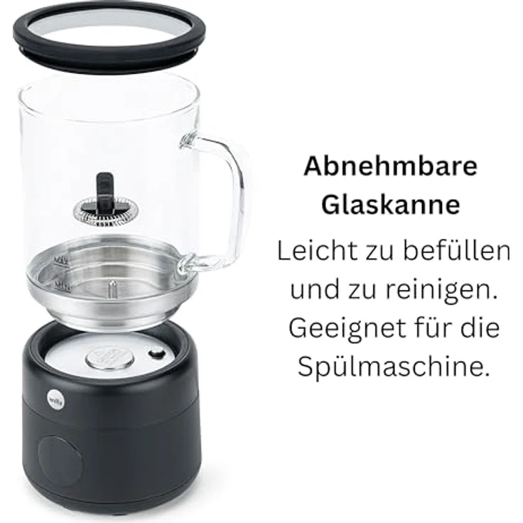 Wilfa SILKY MF1B-250, Milchaufschäumer mit 5 Programmen, 600 W, für heißen und kalten Schaum – Bild 5