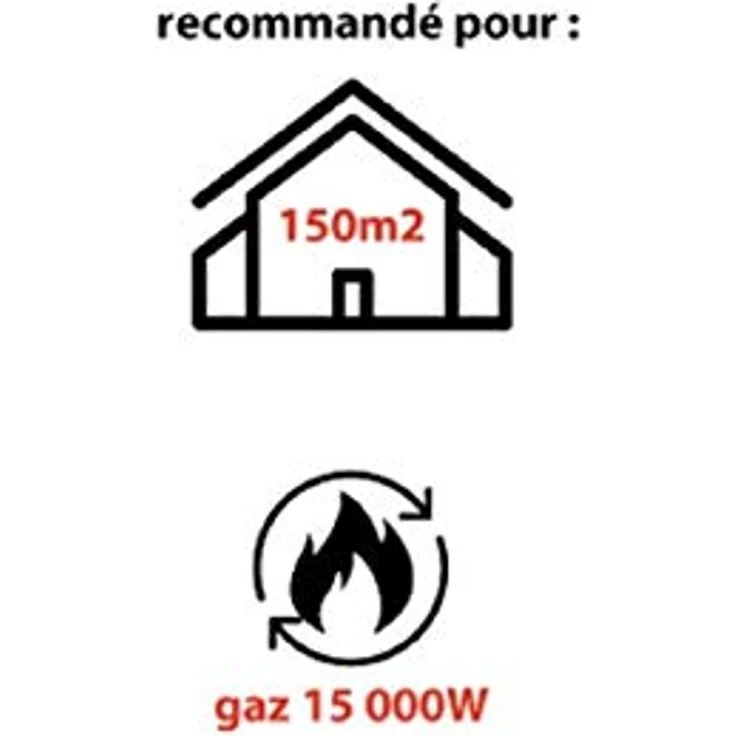 Mecafer Heißluftkanone Gas mh15000 g, 15 kW tragbar mit Piezoanzündung und integriertem Lüfter – Bild 2