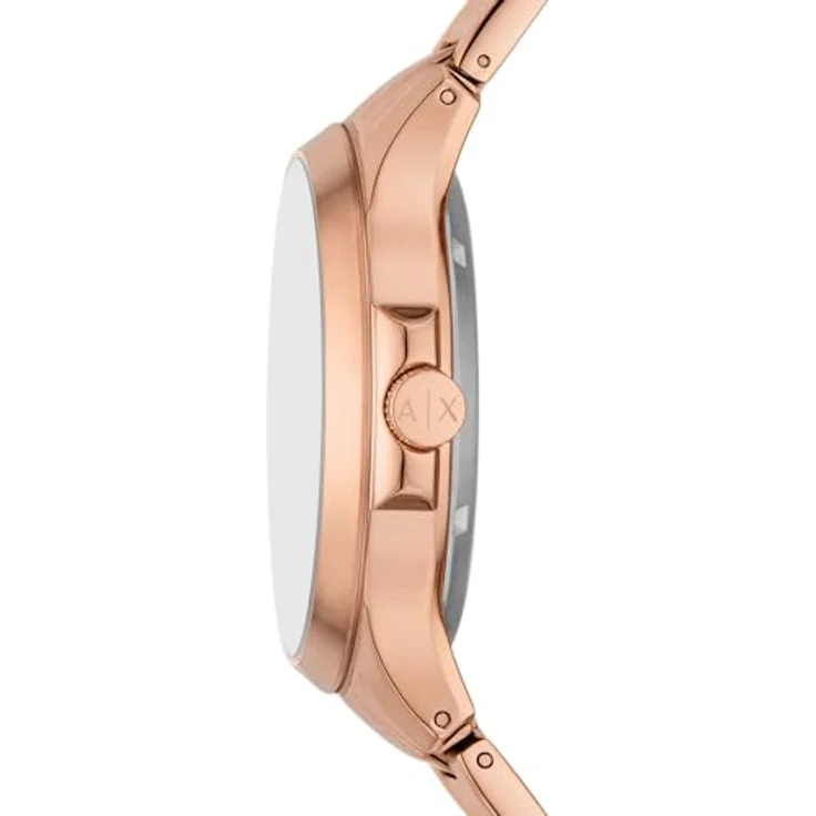 Armani Exchange Herren Analog Automatik Uhr mit Edelstahl Armband AX2456, Roségold, Wasserdicht bis 50 m – Bild 4