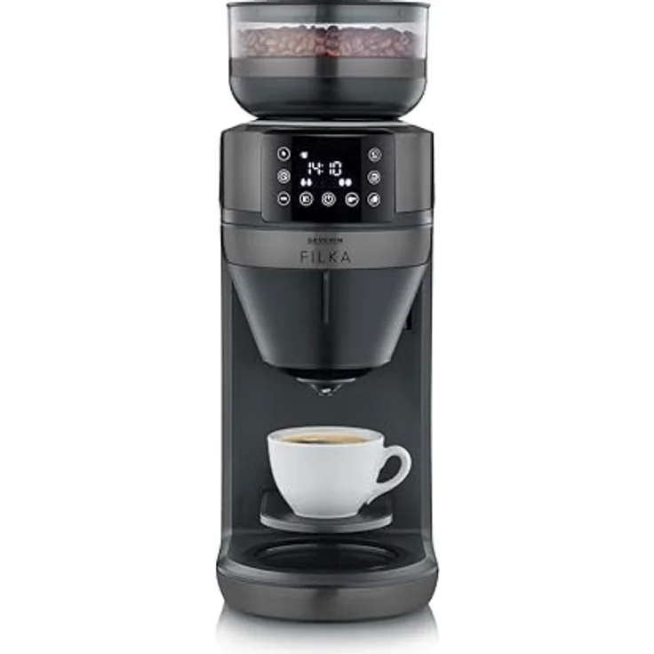 Severin KA4849, Filterkaffeemaschine, Schwarz, mit Vollautomatischer „Cup Control“ und Goldton-Filter – Bild 4