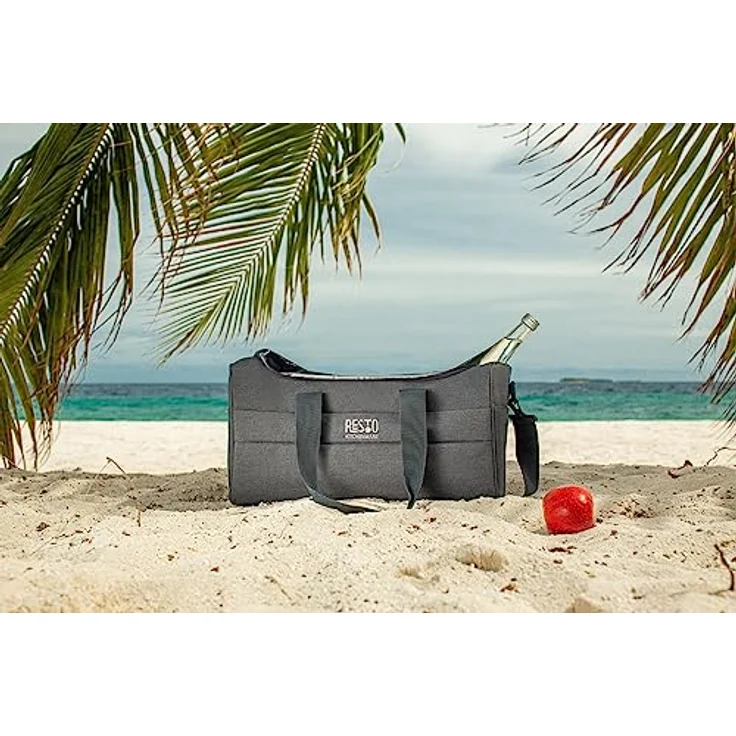 Resto Kühlbox 5519, 19 l mit PEVA-Isolierung und Seitentasche, strapazierfähiges Polyester, ideal für Picknick und Ausflüge – Bild 6