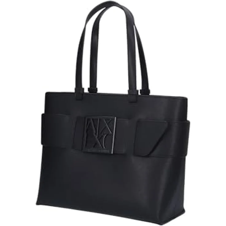 Armani Exchange Susie Shopper Tasche, 30 cm, 100% Polyurethan, schwarz – Bild 7