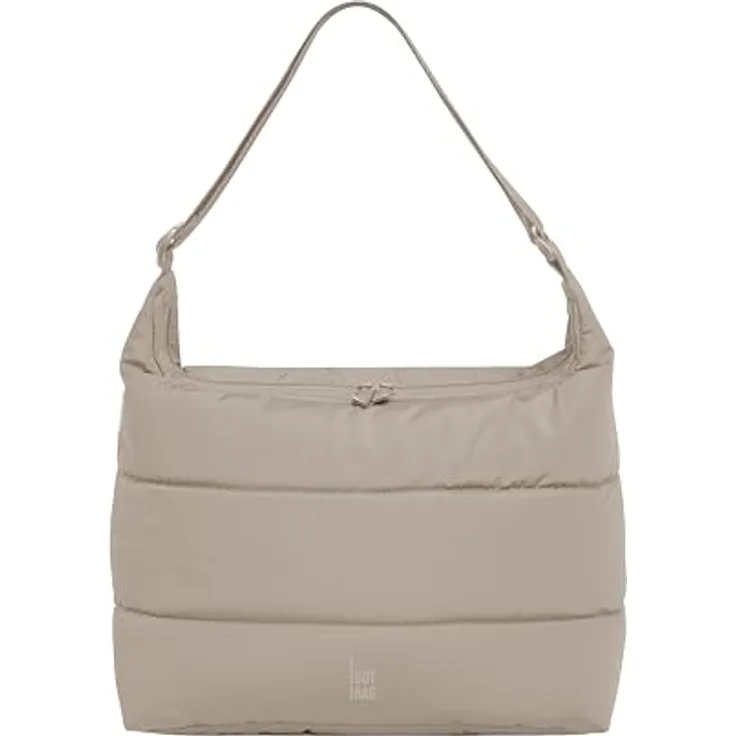 GOT BAG Puffer Square Bag Large Monochrome, umweltfreundliche Handtasche aus recycelten Materialien, grau, leicht und strapazierfähig