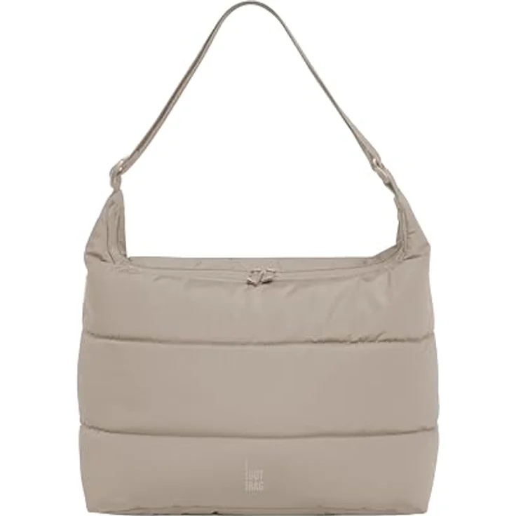 GOT BAG Puffer Square Bag Large Monochrome, umweltfreundliche Handtasche aus recycelten Materialien, grau, leicht und strapazierfähig – Bild 1