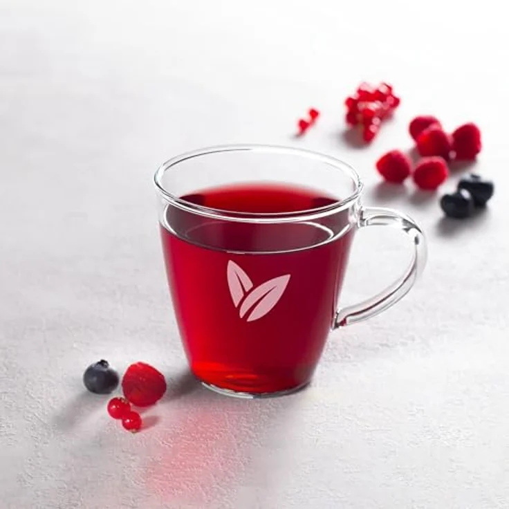 PURE Tea Selection Früchtetee Hibiskus & Himbeere 25 x 3g Tee Beutel – Bild 3