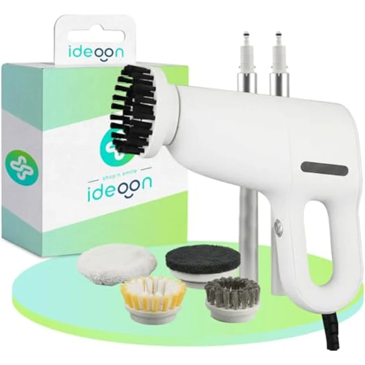 shop'n smile ideoon Dampfreiniger 3in1, 1200W, 100°C Dampftechnologie, 200 ml, beutellos, LED-Betriebsanzeige, 10 Min. Dampfbetrieb, 15 Sek. Aufheizzeit – Bild 1