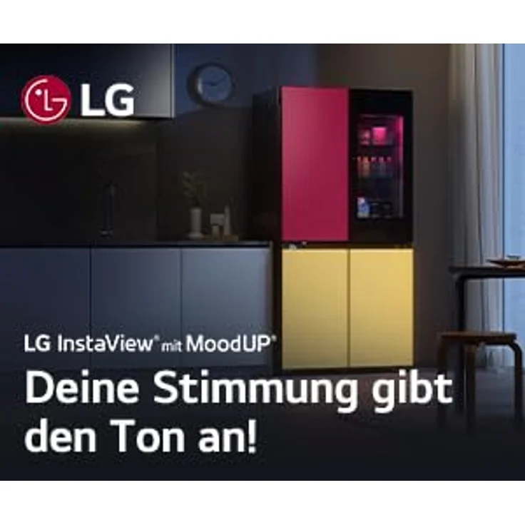 LG GMV960NNME Kühl-Gefrierkombination 617L, No-Frost, InstaView, DoorCooling+, Eiswürfelspender, silber, 4-türig, Klasse E – Bild 3