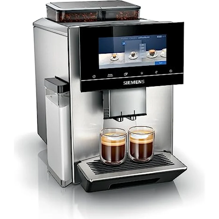 Siemens TQ907R03 EQ900 Kaffeevollautomat, dualBean System, BaristaMode, eGrinder, beanIdent System, 6,8" iSelect Display, Home Connect App, Edelstahl – Bild 1